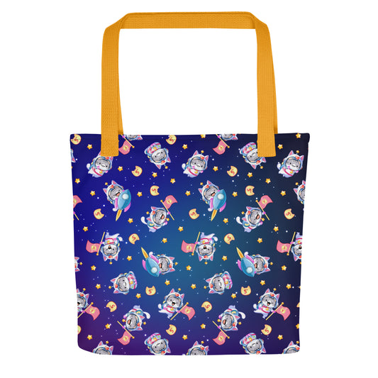 Cosmeownaut Smudge Tote Bag