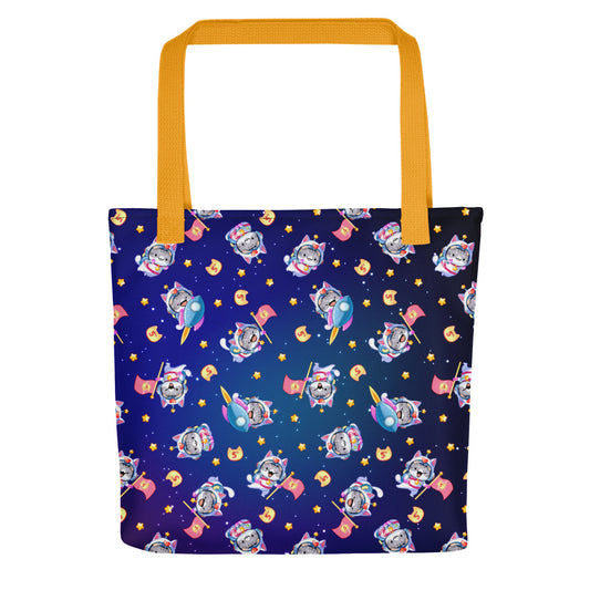 Cosmeownaut Smudge Tote Bag