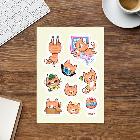 Tabby Sticker sheet