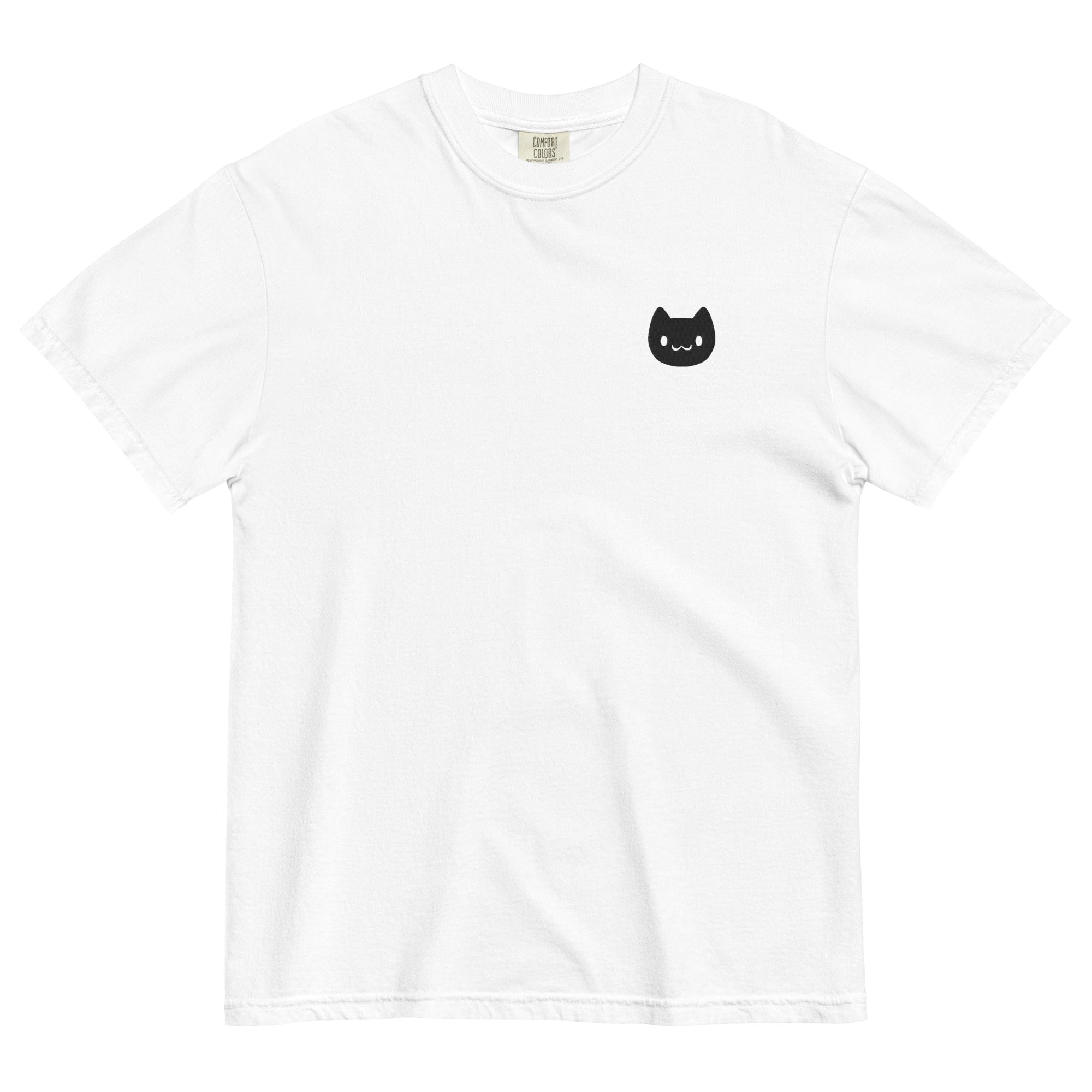 Cat embroidered shirt shops